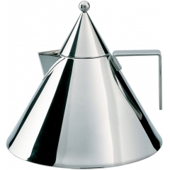 Alessi Il Conico 90017 不锈钢水壶，设计感，2 升，4.2 x 22.5 x 6.5 厘米