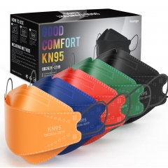 Keangs KN95 Face Masks 500 Pack, Breathable Protective Disposable Mask for Adults And Teens, Multicolor