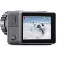 DJI Osmo Action Cam 数码动作相机 带 2 个屏幕 11 米 防水 4K HDR - 视频 12MP 145° 广角镜头相机 黑色