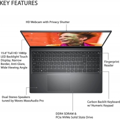 戴尔 Inspiron 15 笔记本电脑,15.6 FHD ...