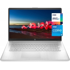 HP Pavilion 17.3 英寸 IPS FHD 笔记本电脑(2022 型号),Intel Core i5-1155G7(Beats i7-1165G7),Intel Iris Xe 显卡,16GB RAM,512GB PCIe SS