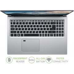 Acer 宏碁 Aspire 5 A515-56G 15.6 英寸笔记本电脑 - (英特尔酷睿i5-1135G7,8GB 内存,1TB SSD,NVIDIA MX350,全高清显示屏,Windows 10,银色)