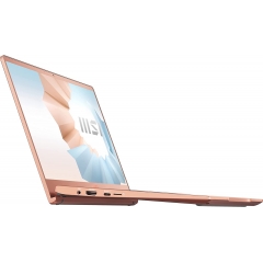 MSI 微星 Modern 14 Beige Mousse 14 英寸超薄轻便专业笔记本电脑英特尔酷睿 i5-1155G7 Iris Xe 8GB 512GB NVMe SSD Win10(B11MO-857)