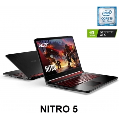  Acer 宏碁 Nitro 5 游戏笔记本电脑,* 9 代英特尔酷睿 i5-9300H,NVIDIA GeForce GTX 1650,15.6 英寸全高清IPS 显示屏,WiFi 6,Waves MaxxAudio,背光键盘(16GB 