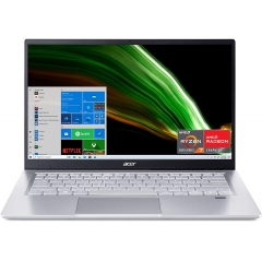 Acer 宏碁 Swift 3 轻薄笔记本电脑 | 14 英寸全高清 IPS * sRGB 显示屏 | AMD 锐龙 7 5700U 八核处理器 | 8GB LPDDR4X | 512GB NVMe SSD | WiFi 6 | 背光 KB