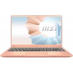 MSI 现代 14 米色摩丝 14 英寸超薄轻便专业笔记本电脑