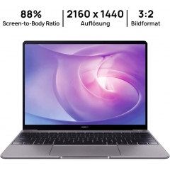 华为 MateBook 13 2020-13 英寸笔记本 2K FullView 显示器超极本、AMD 锐龙 5 3500U、8GB RAM、256GB SSD、指纹传感器、华为共享、Windows 10 主页、灰色 + 免费耳机 3 和