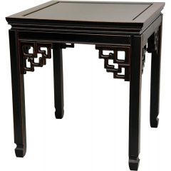 Oriental Furniture 红木方形发光桌 - 红...