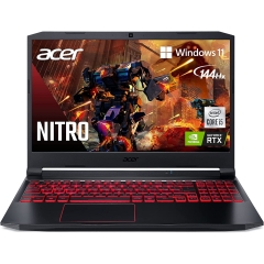 Acer 宏碁Nitro 5 AN515-55-53E5 遊戲筆記型電腦| 英特爾酷睿i5-10300H | NVIDIA GeForce RTX 3050 | Killer 乙太網路E2600 WiFi 6 | 網路攝影機背光鍵盤